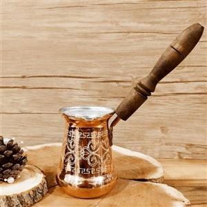 شیر جوش دسته چوبی طرح دار  سایز بزرگ