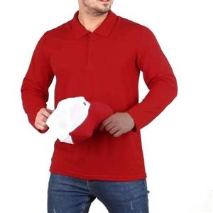 تیشرت جودون آستین بلند یقه دار ( در رنگهای متنوع)