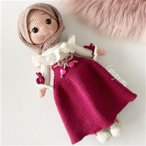 عروسک بافتنی دخترمحجبه