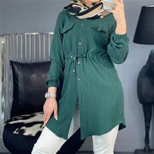 مانتو زنانه جنس کراش اعلا در 9 رنگبندی با 