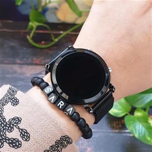 ساعت مچی ال ای دی بند حصیری قفل سگکی مدل لمسی. led