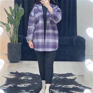 مانتو پشمی چهار خونه