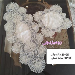 جدیدترین انواع رومیزی های مخمل دانتل ترک و ایرانی در غرفه رومیزیچی