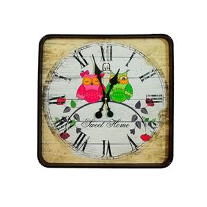 ساعت دیواری شیانچی طرح جغد زوج کد 10010175