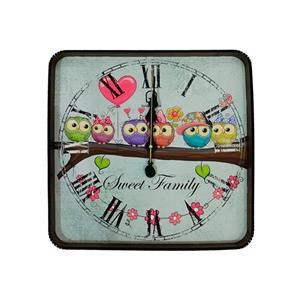 ساعت دیواری شیانچی طرح جغد زوج  کد 10010176