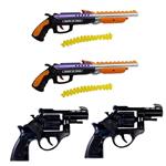 ست اسباب بازی مدل تفنگ بسته 4 عددی ( رنگ جور )