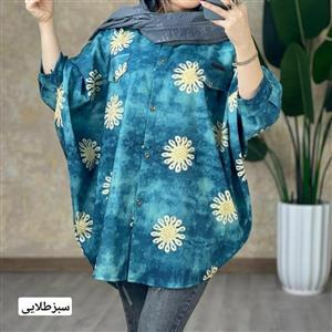 مانتو پانچ کاغذی کتان کش با رنگبندی جذاب