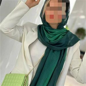 شال مجلسی  وارداتی رنگ سبز جنس نخ ویسکوز  مناسب بهار وتابستان