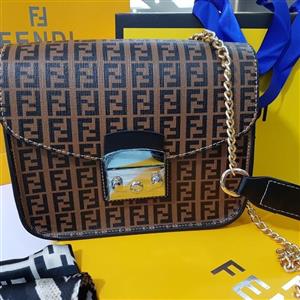 کیف رو دوشی  زنانه و دخترانه فندی ترک جدید