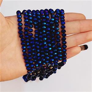 کریستال سایز6 آبی کاربنی هفت رنگ(تقریبا95دونه)