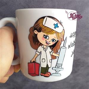 ماگ پرستار، لیوان ویترای برای روز پرستار، نقش برجسته و براق، ماگ سرامیکی، 