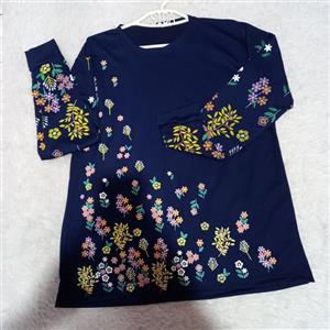 بلوز زنونه جنس دورس با کمی کشسانی فری سایز از 38 تا46