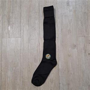 جوراب ورزشی ساق بلند تمام کش کف ساده مردانه رنگ مشکی