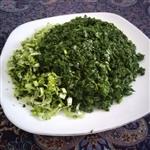 سبزی کوکو تازه و معطر  خورد شده 500 گرمی ( بهداشتی ) طعمی برای تو