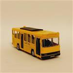 ماکت فلزی اتوبوس شرکت واحد عقبکش موزیکال  در 4 رنگ مختلف رنگ زرد  طول 15 سانتی متر