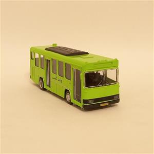 ماکت فلزی اتوبوس شرکت واحد عقبکش موزیکال در 4 رنگ مختلف سبز طول 15 سانتی متر 