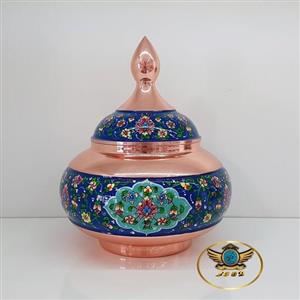 قندان سایز بزرگ بزرگ مس و پرداز برند آقاجانی