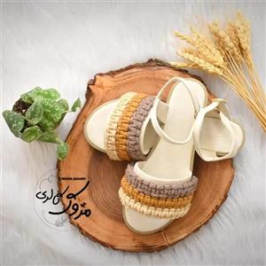صندل رکابدار مکرومه