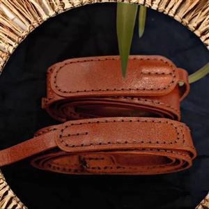 بند دوربین عکاسی چرم طبیعی گاوی برند چرم پلاس مقاوم و شیک