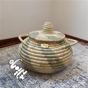 خمره جای برنج و غلات حصیر بافی ظرفیت ده کیلو برنج