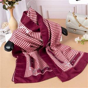 شال نخی چاپی رنگ سال 2،قواره  75×2،\nمناسب چهارفصل \n