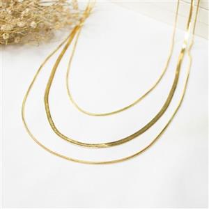 گردنبند زنانه استیل چند زنجیره ماری بدون حساسیت کد5785