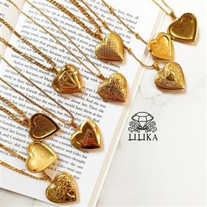 گردنبند لاکت قلبی در طرح های مختلف