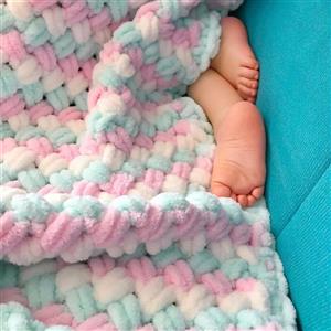 پتوی دخترونه گرم ونرم پافی سایز 1در1 بدون پرزدهی  پتو سیسمونی پتو کودک
