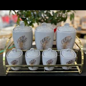 پاسماوری 8 پارچه مدل پر رنگ طوسی