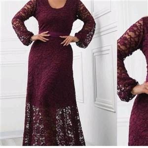 ماکسی مجلسی زنانه گیپور برجسته شمیم در سه رنگ جذاب