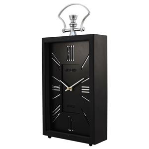 ساعت رومیزی آرتمیس مدل 2031 بلک (زه مشکی و صفحه مشکی) و اعداد سیلور(نقره ای)