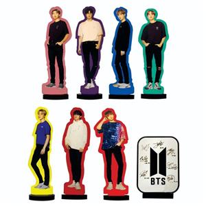 استند رومیزی فیگور بی تی اس bts مجموعه 8عددی