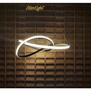 لوستر  مدرن طرح اینفینیتی چند رنگ دارای ریموت کنترل