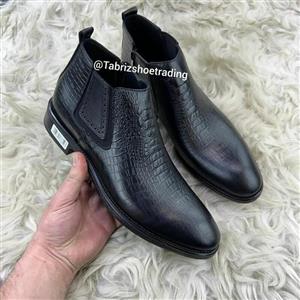 نیم بوت مجلسی تمام چرم فوق العاده با کیفیت وجدید