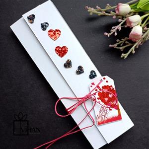 شکلات کادویی مربعی سفارشی با تزئین وبسته بندی