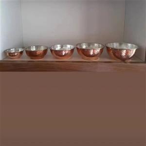 پیاله مسی چکشی سایز 2 قطر 8 سانت ارتفاع 3.5 سانت
