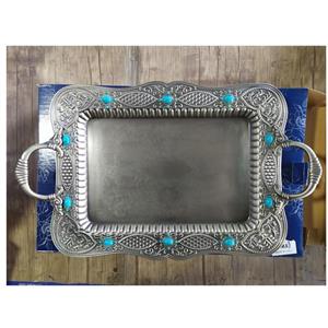 سینی پیوتر اصل حک شده ایتالیا  سایز بزرگ