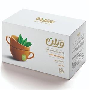دمنوش گیاهی چای سبز، نعنا (20 عددی)