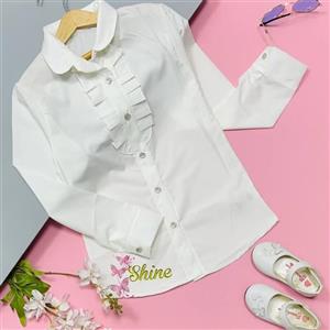 شومیز یقه چین دار بوگاتی