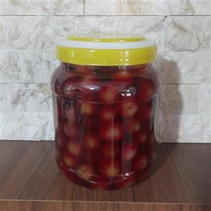 ترشی گوجه سبز تو سرخ(الوچه)\n(2200گرمی)