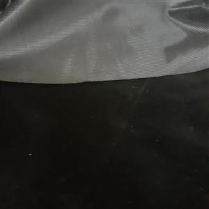 پارچه مخمل جیر سیاه .جیر مشکی ابعاد 100×73سانتیمتر