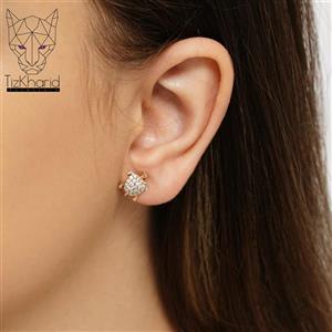 گوشواره لاکپشت نگین‌دار ژوپینگ