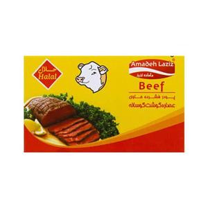 پودر فشرده عصاره گوشت گوساله اماده لذیذ مقدار 80 گرم Amadeh Laziz Beef Stock Compress Powder 80gr 