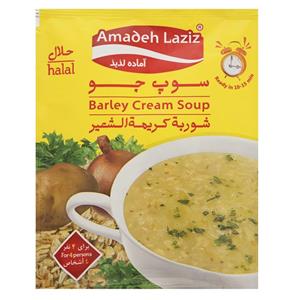 سوپ نیمه اماده جو لذیذ مقدار 68 گرم Amadeh Laziz Barely Cream Soup gr 