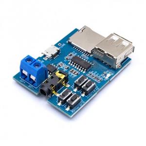 ماژول دیکودر فایل های MP3 با قابلیت خواندن دیتا از طریق MICRO SD و USB