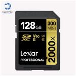 کارت حافظه لکسار LEXAR 128GB PROFESSIONAL 2000X UHS-II SDXC