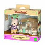 اسباب بازی سیلوانیان فامیلیز کد 5015 Sylvanian Families Chocolate Brother with Bathroom Figure with Accessories