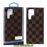 قاب گوشی Galaxy S22 Ultra سامسونگ طرح چرمی Belkin شطرنجی محافظ لنز دار کد 152