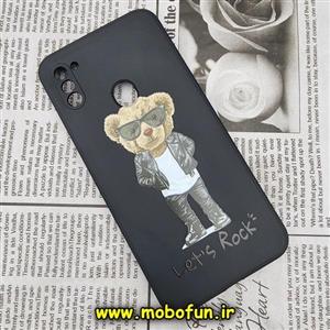 قاب گوشی Galaxy A11 - Galaxy M11 سامسونگ سیلیکونی ژله ای طرح خرسی تدی Tedi مشکی کد 502