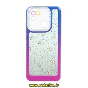 قاب گوشی Redmi 10C - Poco C40 شیائومی ژله ای طرح دار شفاف اکلیلی محافظ لنز دار کد 111